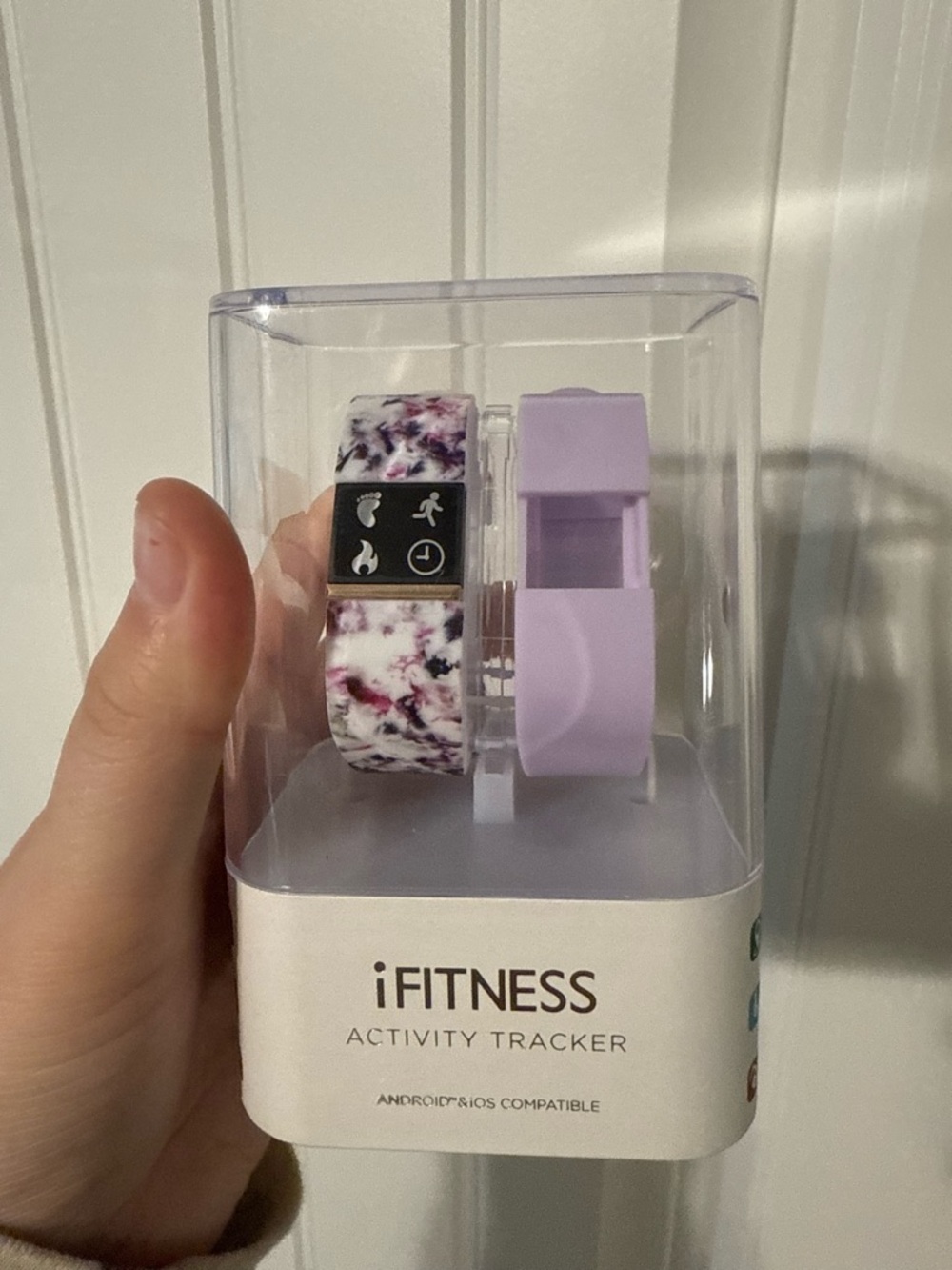 iFitness Purple Marble Activity Tracker with Lavender Band
